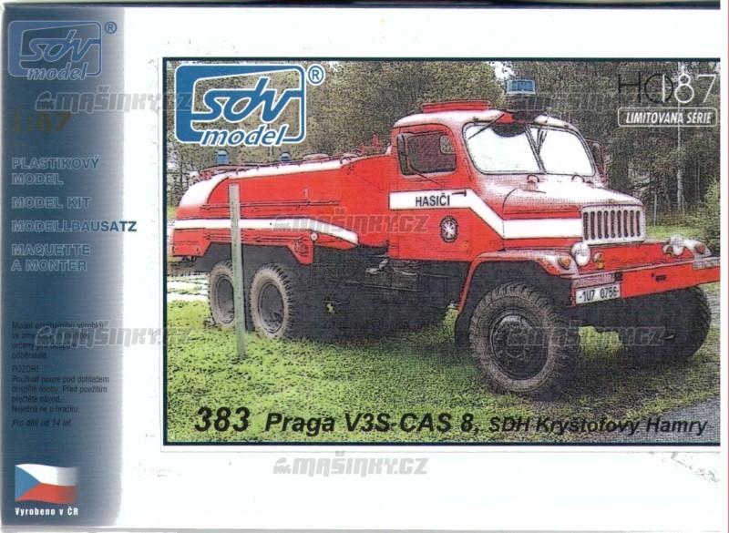 H0 - Praga V3S Cas 8, SDH Krytofovy Hamry #1