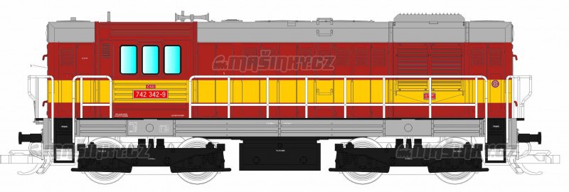 TT - Dieselov lokomotiva 742.342-9 - SD (analog) #1