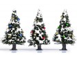 H0, TT - 3 Zasněžené vánoční stromky