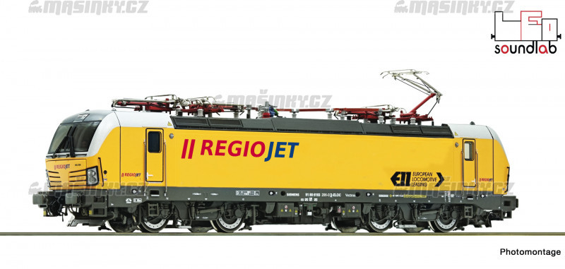 H0 - Elektrick lokomotiva 193 - Regiojet - CZ (analog) #1