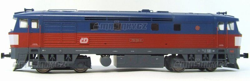 H0 - Dieselov lokomotiva T751.151-2 -  D digital, zvuk #3