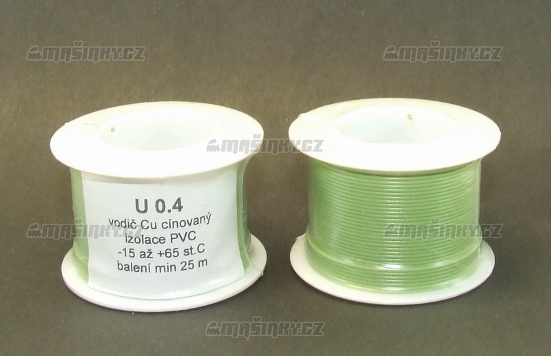 Drt zelen U 0,4  Cu cnovan - izolace PVC - 25 m #1