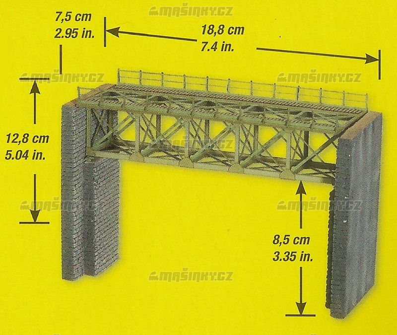 H0 - Ocelov most ezan Laserovou technologi - 18,8 cm #3