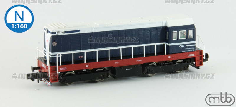 N - Dieselov lokomotiva T458.1180 - SD (analog) #1