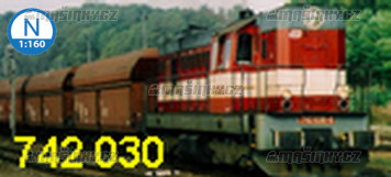 N - Dieselov lokomotiva 742 030 - D (analog)