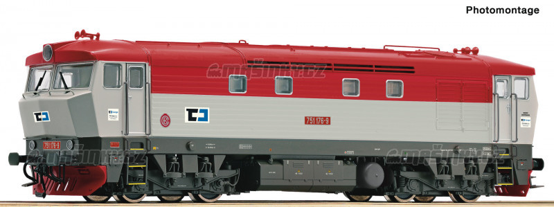 H0 - Dieselov lokomotiva 751 176-9 - D Cargo (analog) #1