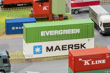H0 - 40' Hi-Cube Container EVERGREEN