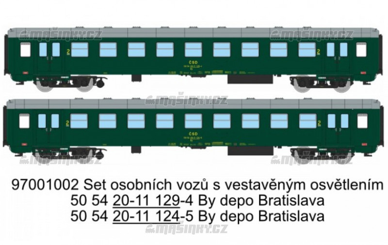 TT -  Set dvou voz By Bratislava s osvtlenm - SD #1
