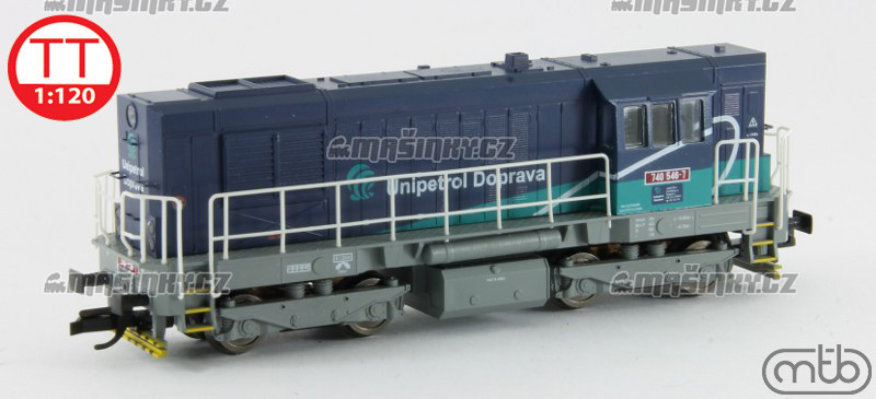 TT - Diesel-elektrick lokomotiva ady 740 - Unipetrol (analog) #1