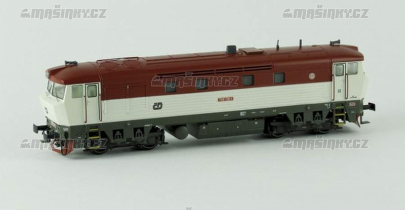 TT - Dieselov lokomotiva ady T 749 - D (erven/ed) #2