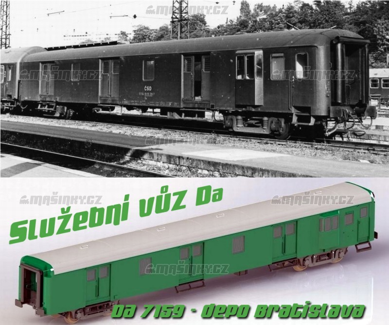 H0 - Sluebn vz Da 7159 - SD  vozov depo Bratislava #1