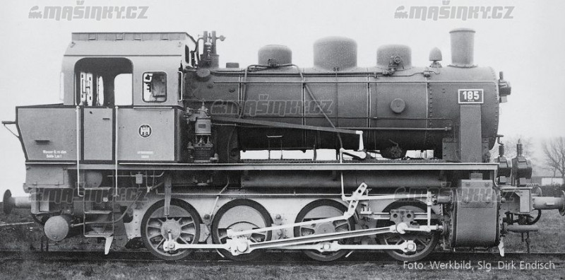 H0 - Parn lokomotiva . 185, Halle-Hettstedter Eisenbahn AG (analog) #1