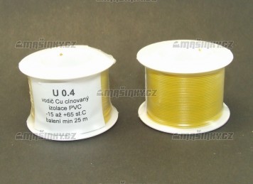 Drt lut U 0,4  Cu cnovan - izolace PVC - 25 m