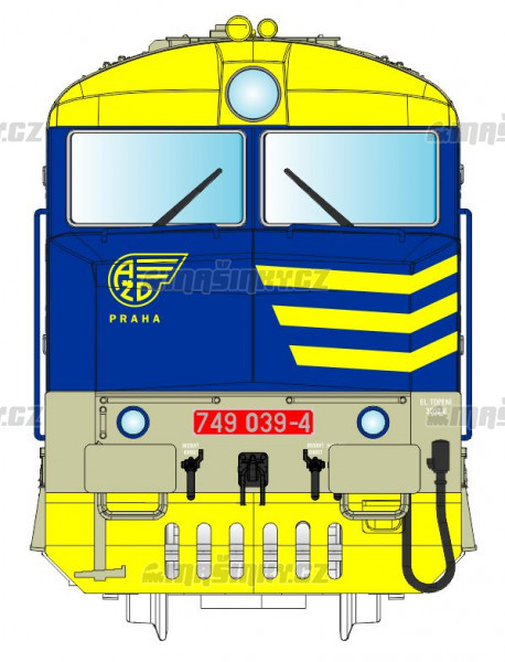 TT - Dieselov lokomotiva 749.039-4 - AD (analog) #2