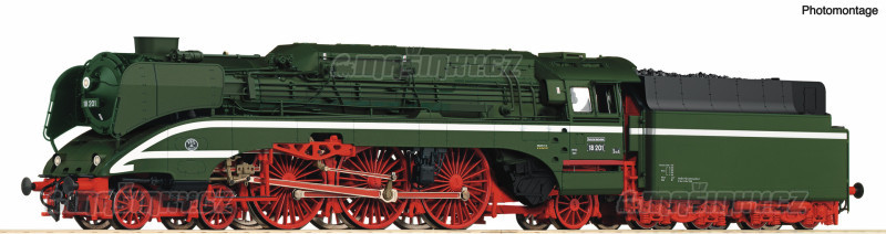 H0 - Parn lokomotiva 18 201 - DR (DCC,zvuk) #1