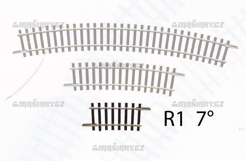 TT -  Obloukov kolej R14  7,5 / R310 mm #1