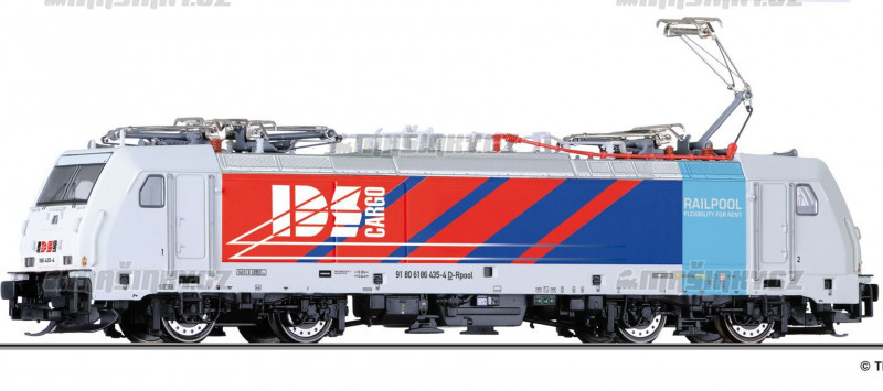 TT - El. lokomotiva 186 435-4, Railpool / IDS Cargo (CZ) (analog) #1
