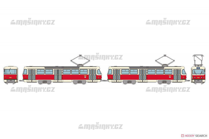 N - Prask tramvaj Tatra T3, typ C - TOMYTEC #1