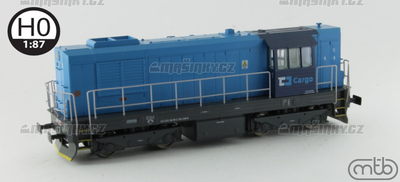 H0 - Diesel-elektrick lokomotiva 742 238 - D Cargo (analog) #1