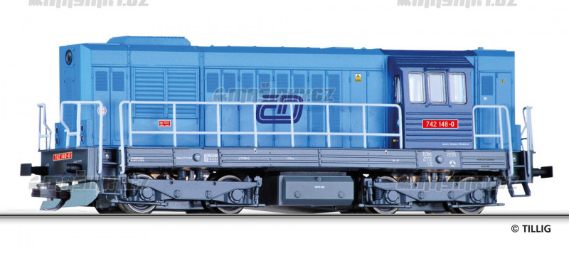 TT - Diselov lokomotiva ady 742 - D (analog) #1