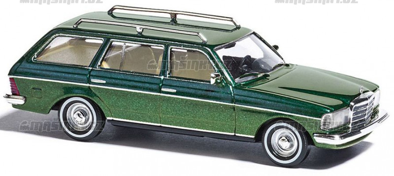H0 - Mercedes W 123 T 'Star kola', zelen metal. #1