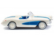 H0 - Chevrolet Corvette - perleťově bílá/nebesky modrá