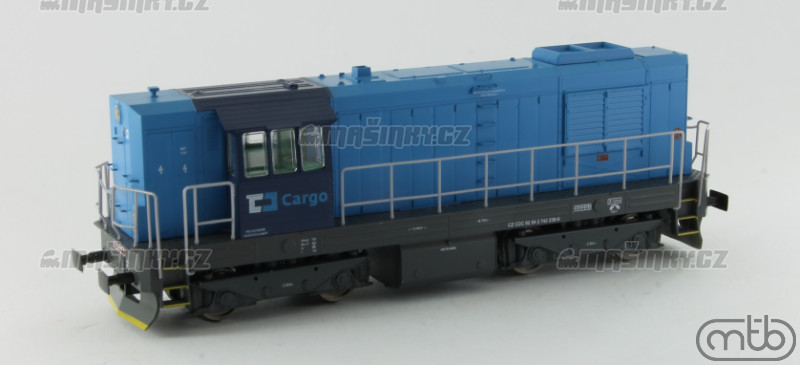 H0 - Diesel-elektrick lokomotiva 742 238 - D Cargo (analog) #4