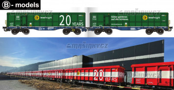 H0 - Dva vozy 20Years Innofreight Green  - DB Cargo