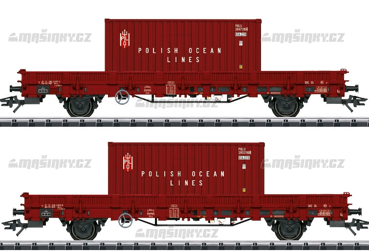 H0 - Set 2 voz s kontejnery, PKP #1