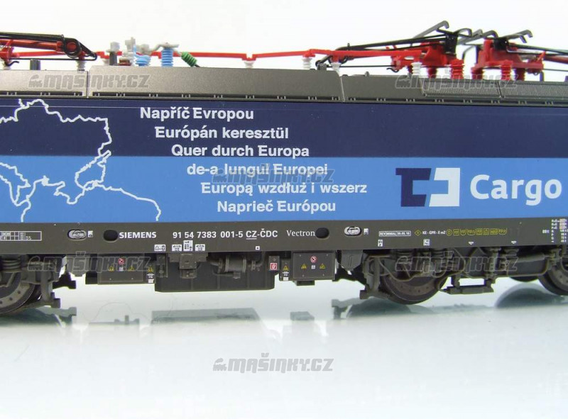 H0 - Elektrick lokomotiva Vectron 383 - D Cargo (analog) #3