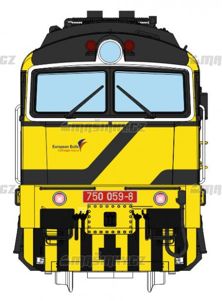 TT - Dieselov lokomotiva 750.059-8 - Viamont (analog) #2