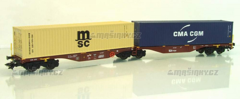 H0 - Set dvou kontejnerovch voz Sggrss 80 - CD Cargo a.s. #2