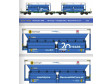 H0 - Dva vozy Rocktainer ORE Voestalpine Blue - DB Cargo