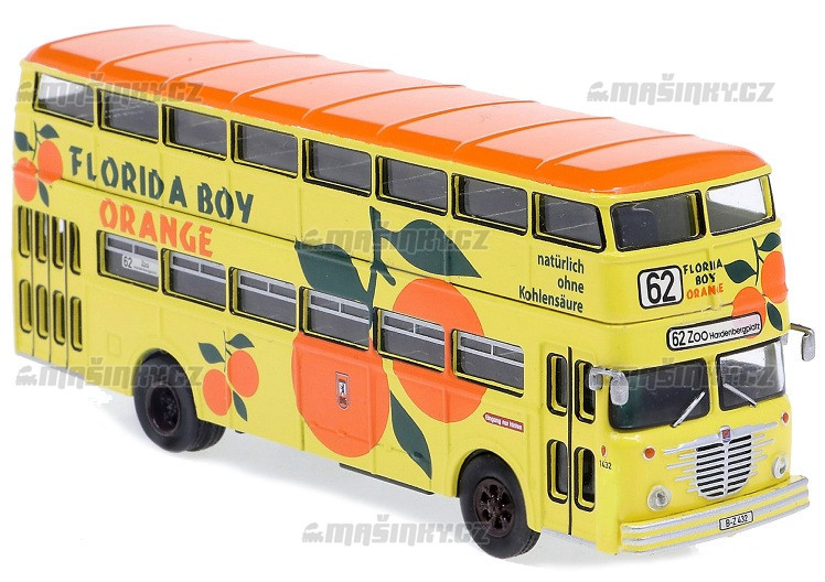 H0 - Patrov autobus D2U, BVG - Florida Boy Orange, Pop-Bus #1