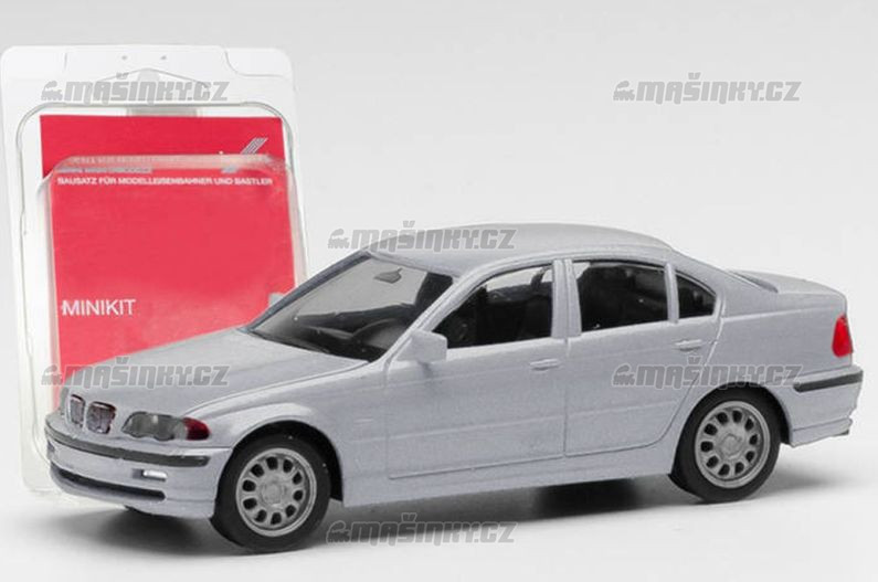 H0 - MiniKit: BMW ady 3 Sedan E46, stbrn ed #1