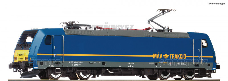 H0 - Elektrick lokomotiva 480 018-5 - MAV (DCC,zvuk) #1