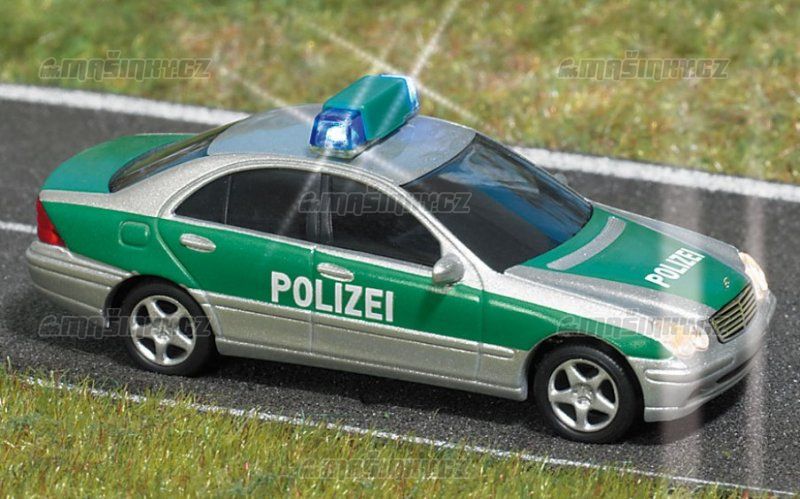 H0 - Policejn Mercedes t. C s osvtlenm #1