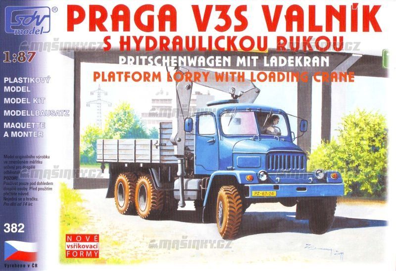 H0 - Praga V3S Valnk s hydraulickou rukou #1