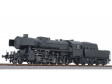 H0 - Parní lokomotiva BR52 (555 ČSD) v neutrálním černém provedení bez popisů (analog)