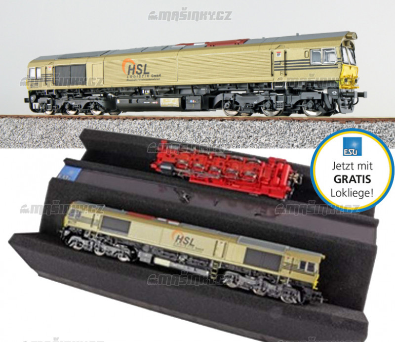 H0 - Dieselov lokomotiva HSL Logistik 653-07 (DCC, zvuk, kou) #1