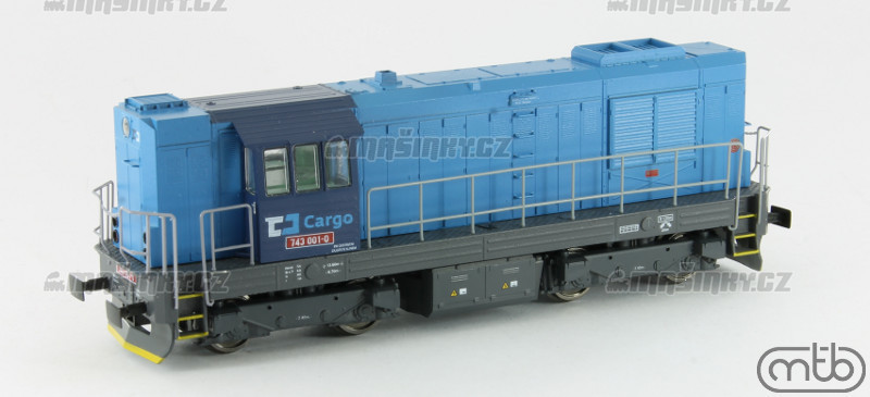 H0 - Dieselov lokomotiva 743 001 - DC (DCC, zvuk) #4