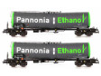 H0 - Set dvou kotlových vozů Pannonia Ethanol - CZ-WASCO