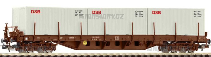 H0 - Kontejnerov vz Rs DSB IV s 3x 20' kontejnery, DSB #1