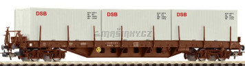 H0 - Kontejnerov vz Rs DSB IV s 3x 20' kontejnery, DSB