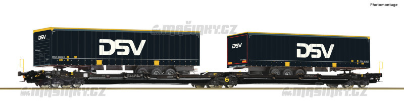 H0 - Dvojit vz s nkladem  Sdggmrs 738/T3000e - TX Logistik #1