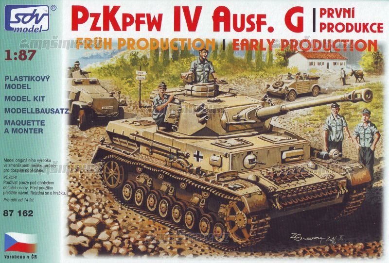 H0 - Pz Kpfw IV Ausf. G prvn produkce (stavebnice) #1