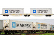 H0 - Dvojit ploinov vz s kontejnery Maersk & Maersk Sealand