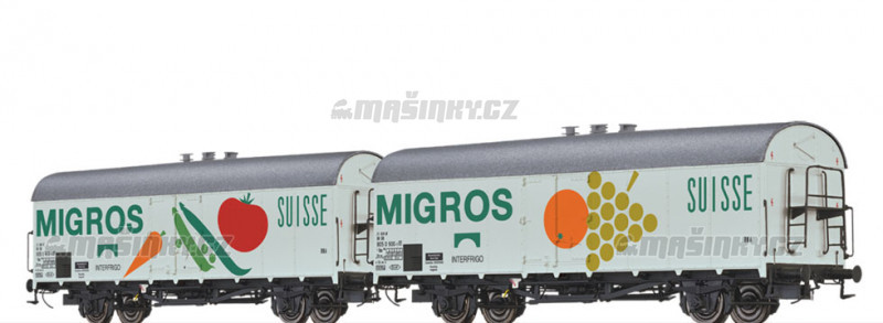 H0 - Set dvou chladcch voz Ibs 394 INTERFRIGO - MIGROS - DB #1