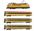 N - Čtyřdílný set lokomotiva 386 a tři vozy 'RegioJet' CZ (analog)