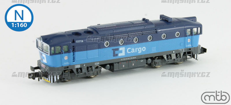 N - Dieselov lokomotiva 750 252 - DC (analog) #1